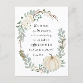 Postal Entra en su presencia con la Biblia de Acción de G