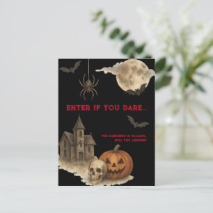Postal Entra Si Te Atreves - La Halloween De La Casa De L