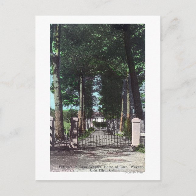 Postal Entrada a Casa Theodore Wagner View (Anverso)