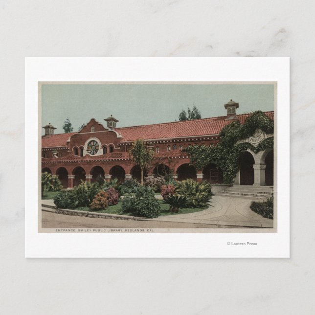 Postal Entrada a la biblioteca pública de Smiley (Anverso)