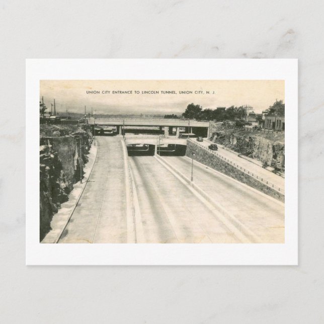 Postal Entrada a la cosecha del túnel Lincoln (Anverso)