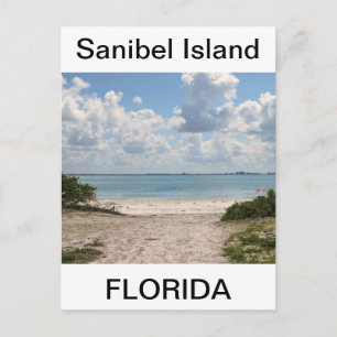 Postal Entrada a la playa de Sanibel