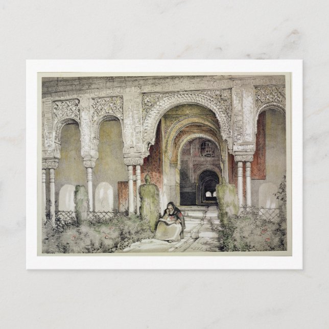 Postal Entrada a la Sala de las Dos Hermanas (Sala de l (Anverso)