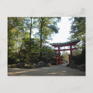 Postal Entrada a los jardines japoneses