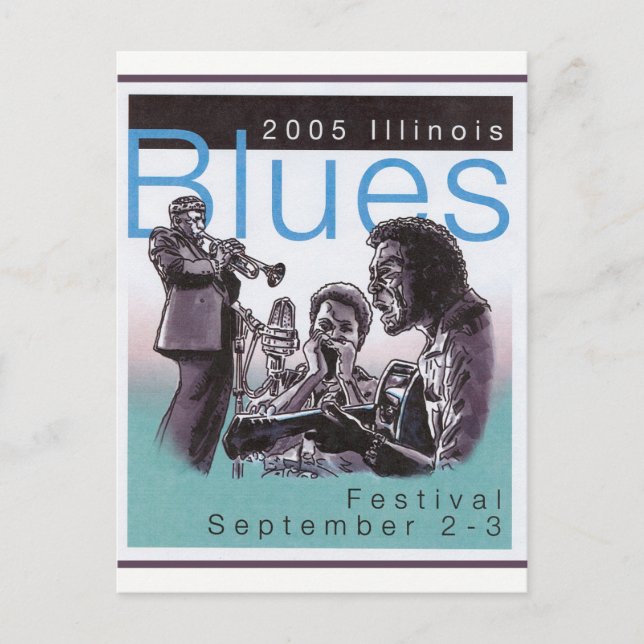 Postal Entrada al concurso Poster Blues 2005 (Anverso)