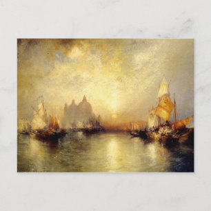 Postal Entrada al Gran Canal de Venecia