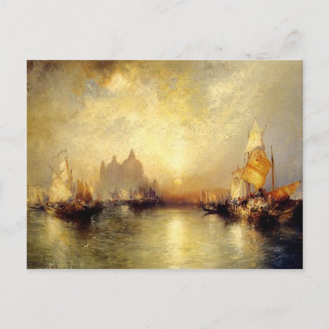 Postal Entrada al Gran Canal de Venecia (Anverso)
