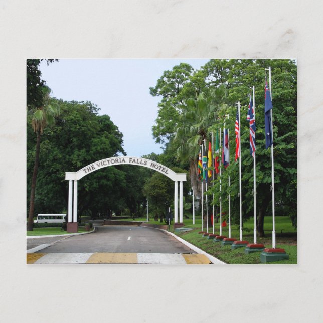 Postal Entrada al Hotel Victoria Falls (Anverso)
