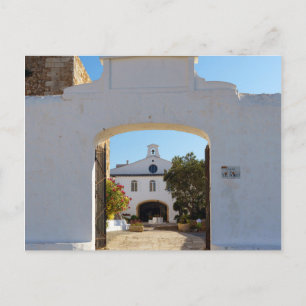 Postal Entrada al Monasterio Monte Toro - Menorca, España