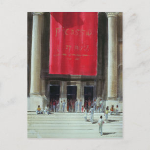 Postal Entrada al Museo Metropolitano de Nueva York
