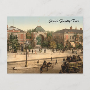 Postal Entrada al Parque Tivoli Copenhague