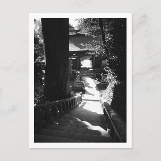 Postal Entrada al templo Yakuo-in, Monte Takao: Japón Po (Anverso)