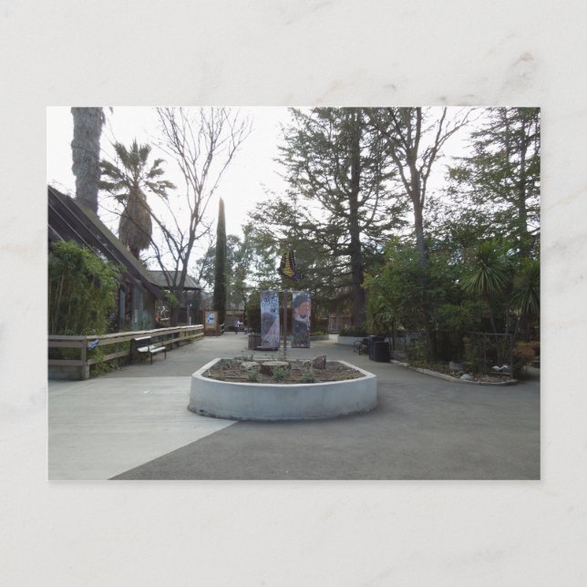 Postal Entrada al zoológico Charles Paddock (Anverso)