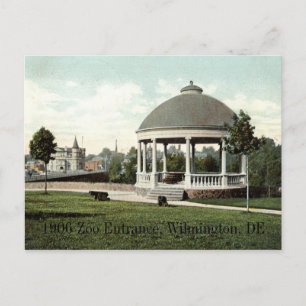 Postal Entrada al zoológico de 1906, Wilmington, DE