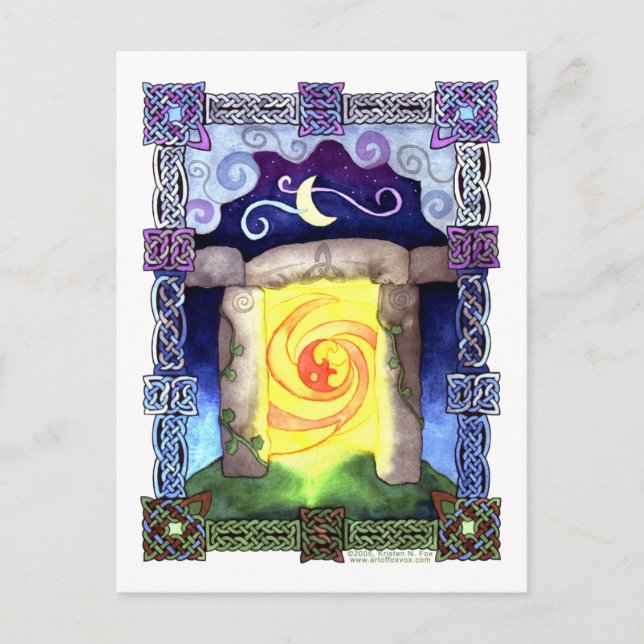 Postal Entrada céltica (Anverso)