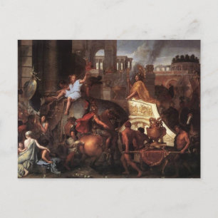 Postal Entrada De Alejandro En Babilonia