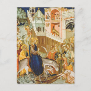 Postal Entrada de Cristo en Jerusalén por Pietro Lorenzet