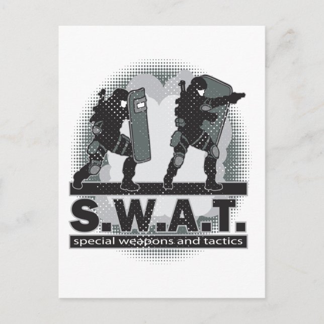 Postal Entrada de equipo de SWAT