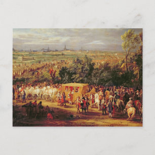 Postal Entrada de Luis XIV y Marie-Therese de