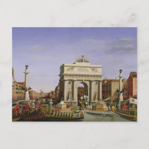 Postal Entrada de Napoleón I a Venecia, 1807