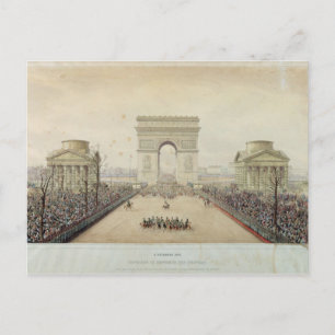 Postal Entrada de Napoleón III en París