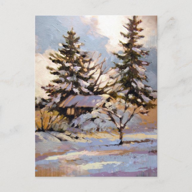 Postal Entrada de nieve (Anverso)