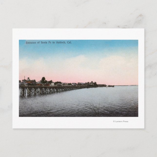 Postal Entrada del Ferrocarril Santa FeAntioch, CA (Anverso)