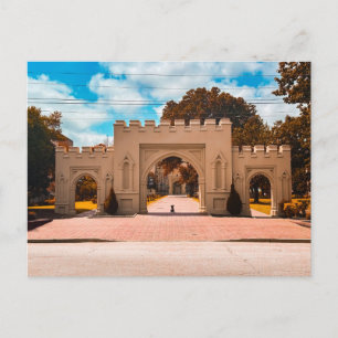 Postal Entrada histórica en Milledgeville Georgia