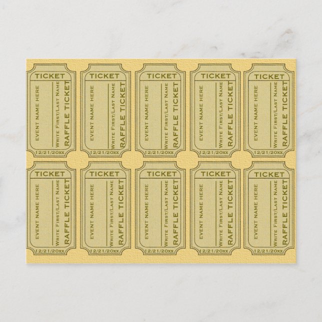 Postal Entradas de gota de oro (Anverso)