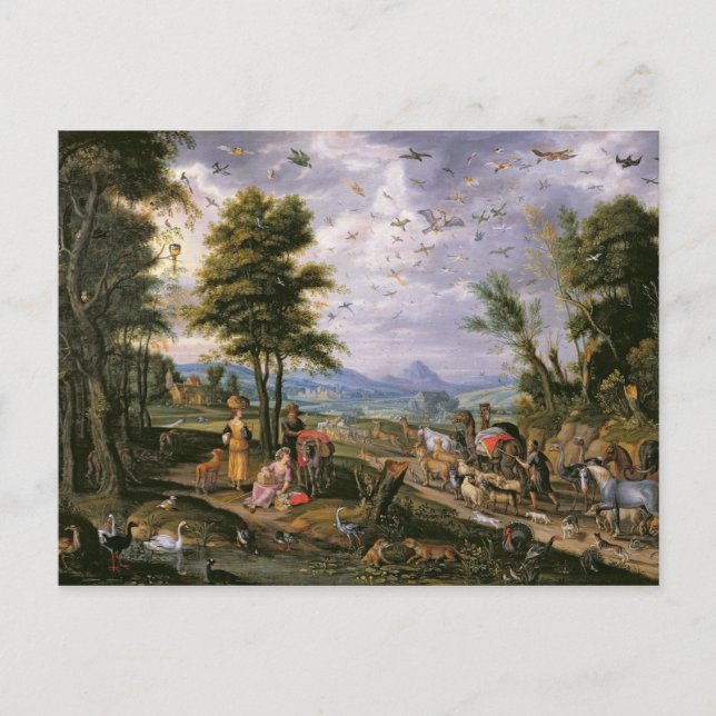 Postal Entrando al Arca (Anverso)