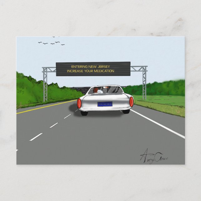 Postal Entrando en NJ. Aumentar las medicinas (Anverso)