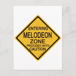 Postal Entrando en una zona de melodeón