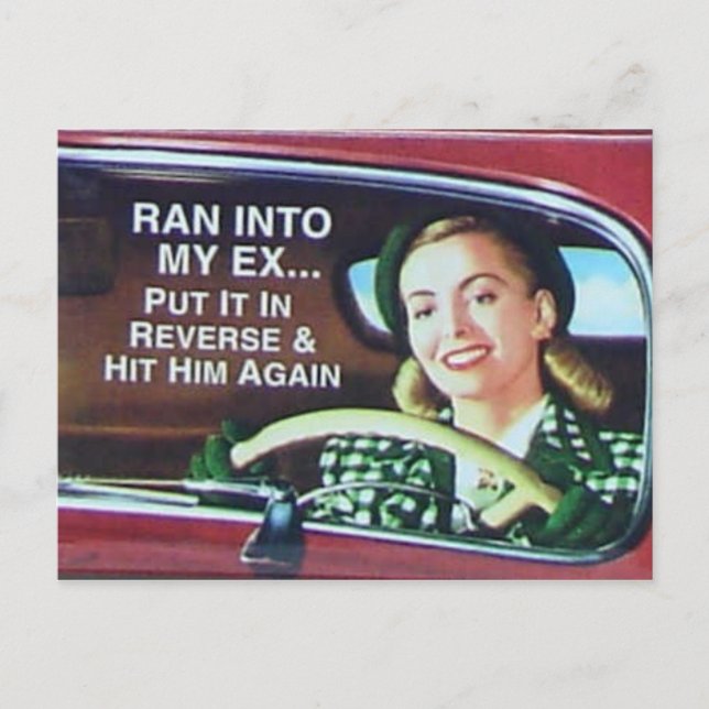 Postal Entrar En Mi Ex Postcard (Anverso)