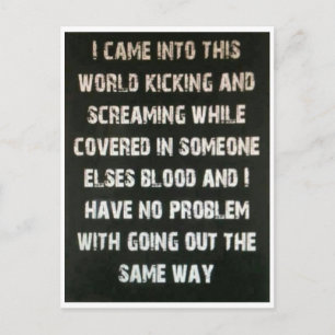 Postal Entré en este mundo...