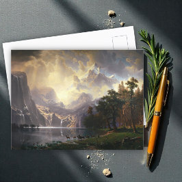 Postal Entre la Sierra Nevada, California, el Arte Bierst