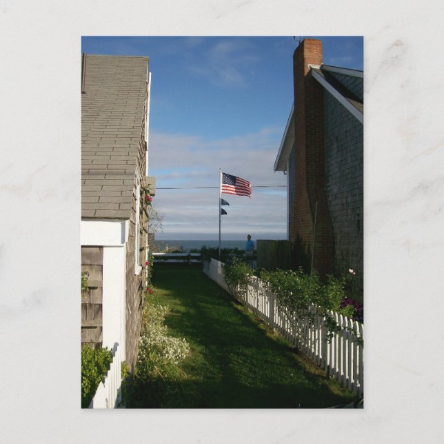 Postal Entre las cabañas de Sconset (Anverso)