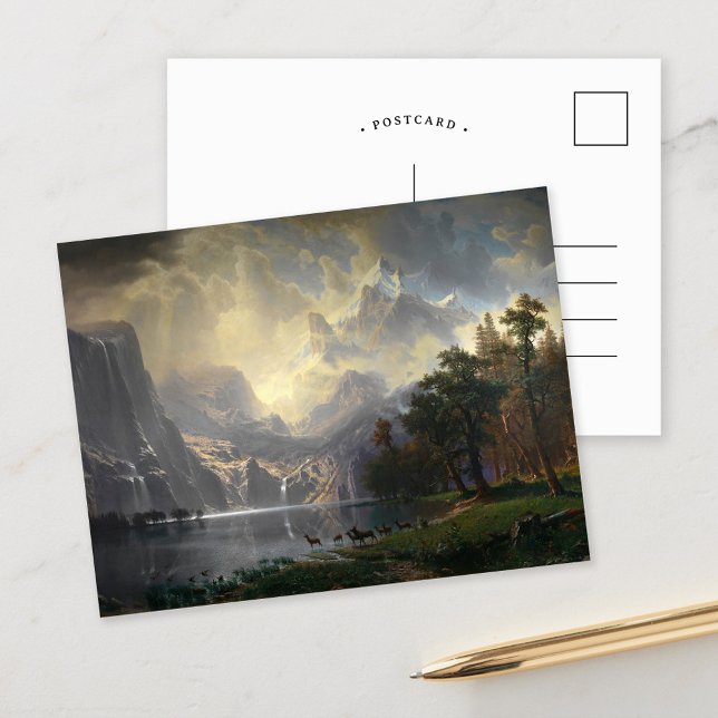 Postal Entre Sierra Nevada, CA | Albert Bierstadt (Subido por el creador)