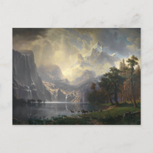 Postal Entre Sierra Nevada Por Albert Bierstadt