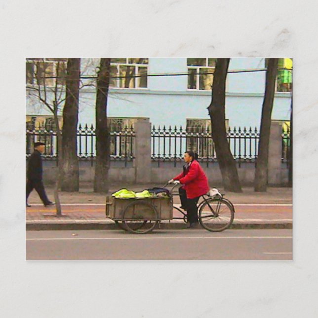 Postal Entrega de verduras (Anverso)