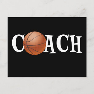 Postal entrenador de baloncesto
