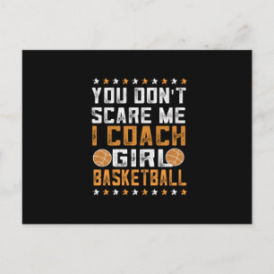 Postal Entrenador de baloncesto de chicas   Amante del ba
