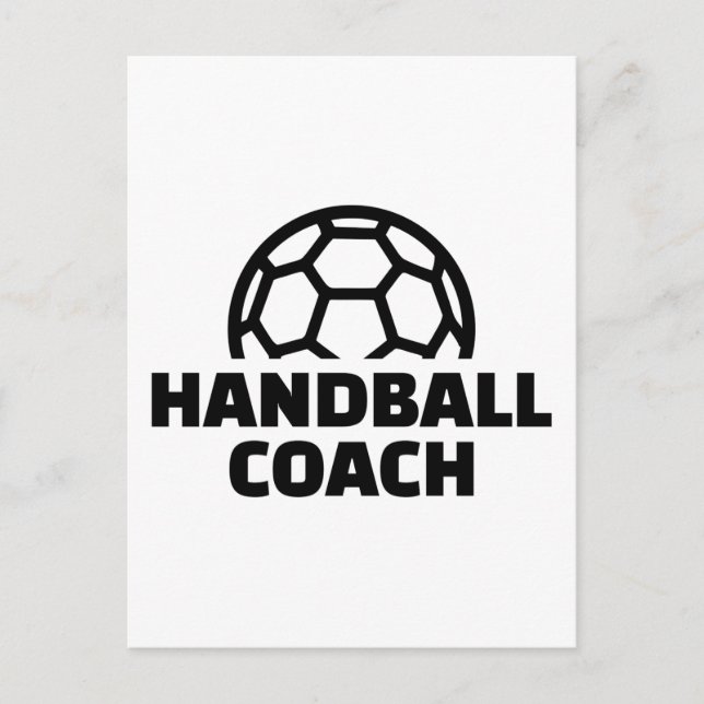 Postal Entrenador de balonmano (Anverso)