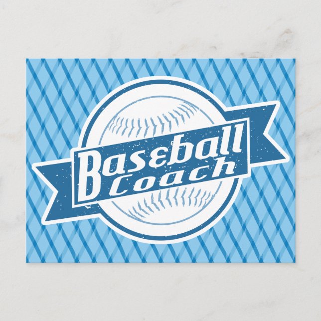 Postal Entrenador de béisbol (Anverso)
