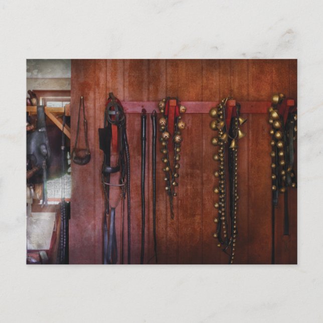 Postal Entrenador de caballos - Jingle Bells (Anverso)