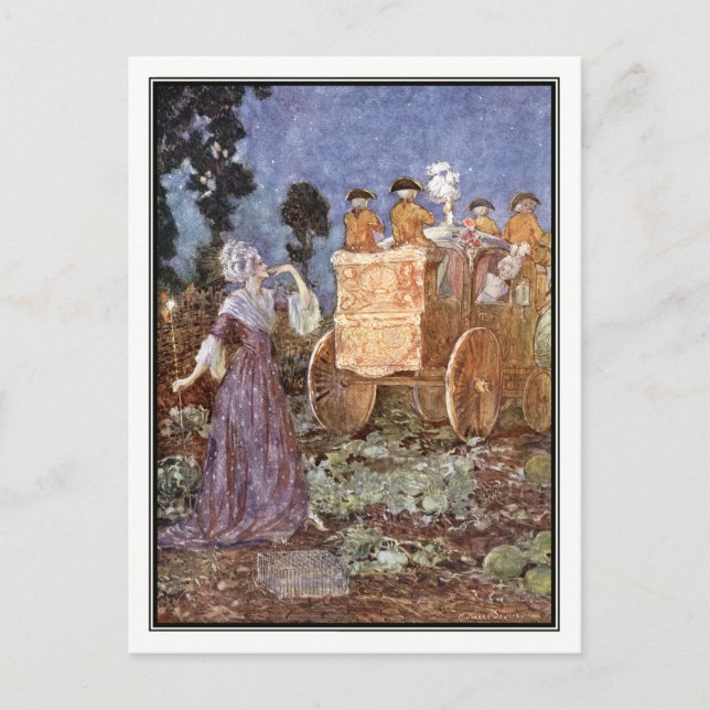 Postal Entrenador de Cenicienta por Millicent Sowerby (Anverso)