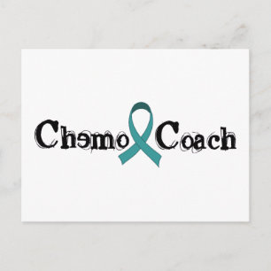 Postal Entrenador de Chemo - Cinta Verde azulada