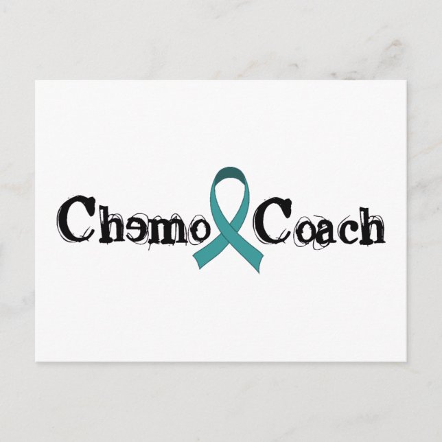 Postal Entrenador de Chemo - Cinta Verde azulada (Anverso)