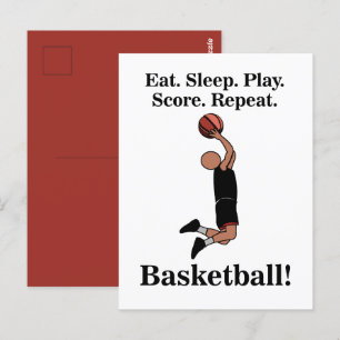 Postal Entrenador de Jugador de Deportes de Baloncesto