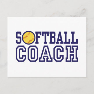 Postal Entrenador de softbol