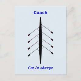 Postal Entrenador de soplo que estoy a cargo